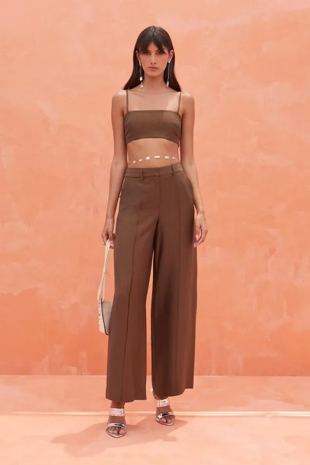 Women Cult Gaia Bottoms JANINE PANT 8211 AFFOGATO