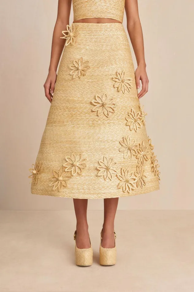 Women Cult Gaia Bottoms OPHILE SKIRT 8211 NATURAL Women Cult Gaia Bottoms OPHILE SKIRT 8211 NATURAL