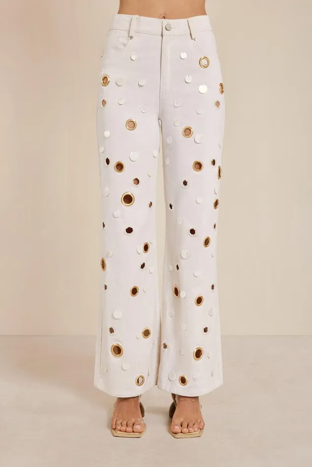 Women Cult Gaia Bottoms SEDNA PANT 8211 OFF WHITE Women Cult Gaia Bottoms SEDNA PANT 8211 OFF WHITE