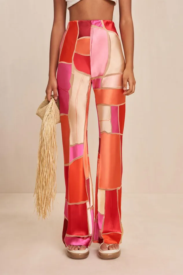 Women Cult Gaia Bottoms STACIE PANT 8211 LOLLIPOP MOSAIC Women Cult Gaia Bottoms STACIE PANT 8211 LOLLIPOP MOSAIC