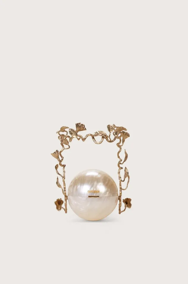 Women Cult Gaia Clutches FANA PEARL BAG 8211 IVORY Women Cult Gaia Clutches FANA PEARL BAG 8211 IVORY