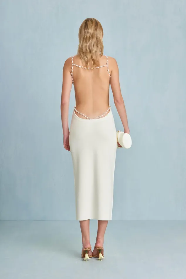 Women Cult Gaia Dresses CASSI KNIT DRESS 8211 OFF WHITE Women Cult Gaia Dresses CASSI KNIT DRESS 8211 OFF WHITE