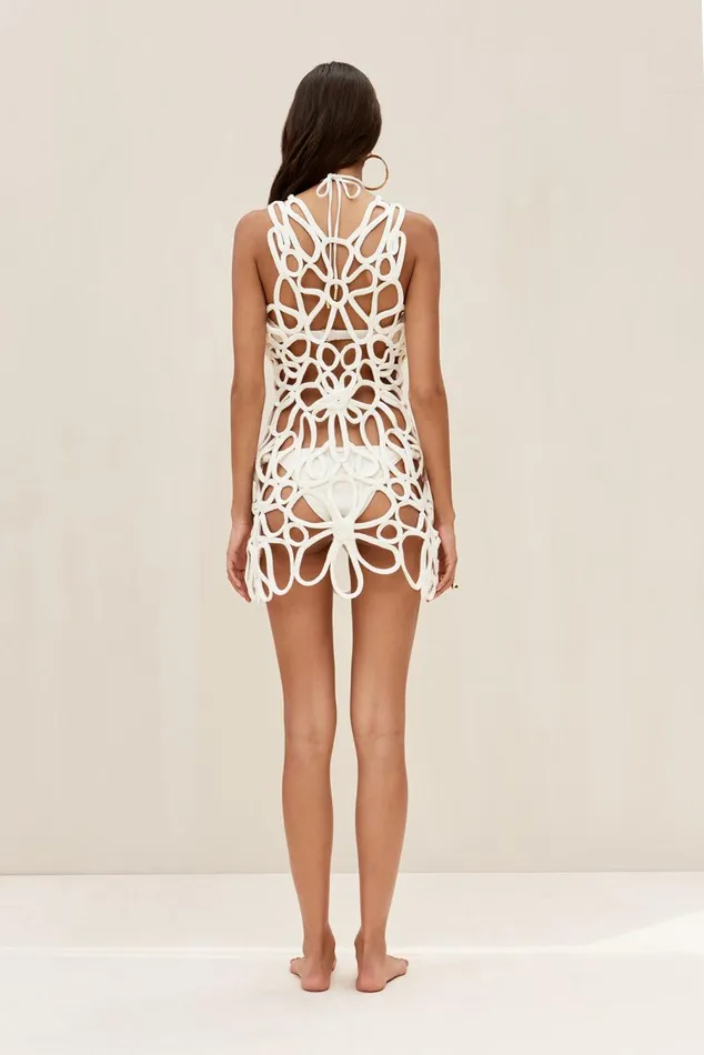 Women Cult Gaia Dresses DANICA CROCHET DRESS 8211 OFF WHITE Women Cult Gaia Dresses DANICA CROCHET DRESS 8211 OFF WHITE