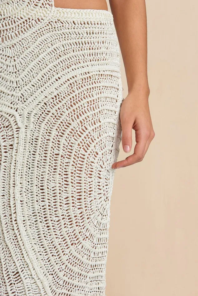 Women Cult Gaia Dresses KIRA CROCHET DRESS 8211 OFF WHITE Women Cult Gaia Dresses KIRA CROCHET DRESS 8211 OFF WHITE