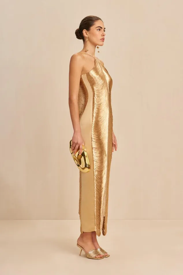 Women Cult Gaia Dresses RENATA GOWN 8211 GOLD Women Cult Gaia Dresses RENATA GOWN 8211 GOLD
