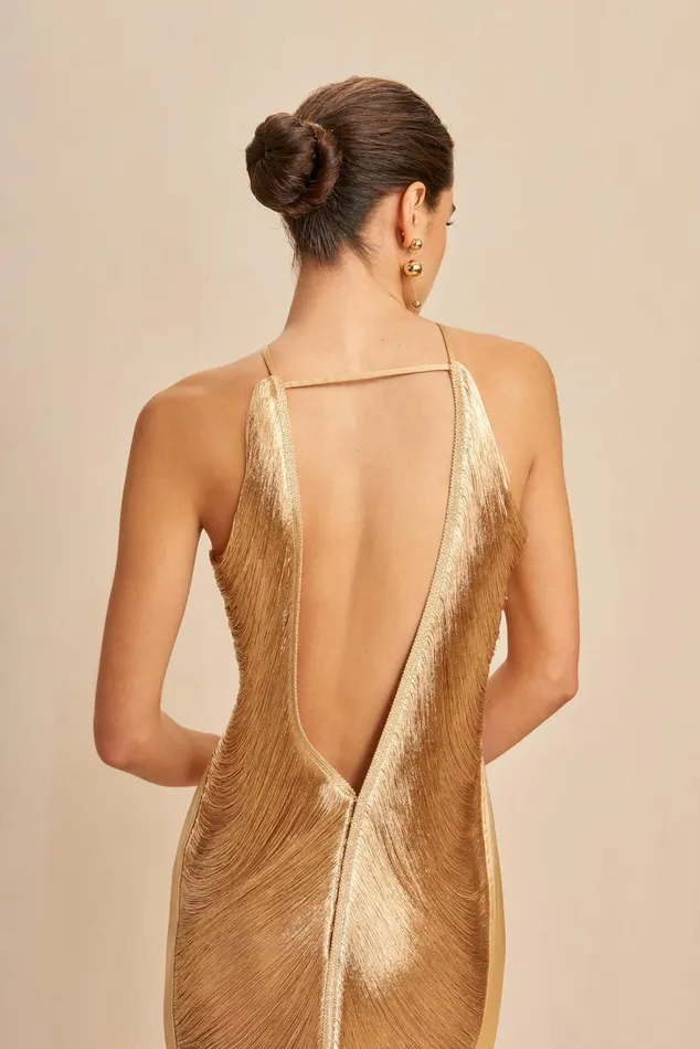 Women Cult Gaia Dresses RENATA GOWN 8211 GOLD Women Cult Gaia Dresses RENATA GOWN 8211 GOLD