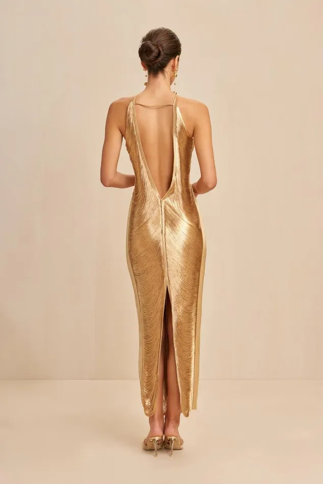 Women Cult Gaia Dresses RENATA GOWN 8211 GOLD Women Cult Gaia Dresses RENATA GOWN 8211 GOLD