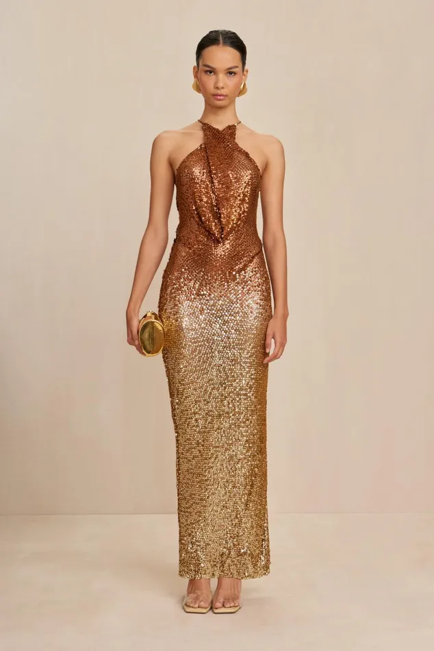 Women Cult Gaia Dresses SANTRO GOWN 8211 AFFOGATO OMBRE Women Cult Gaia Dresses SANTRO GOWN 8211 AFFOGATO OMBRE