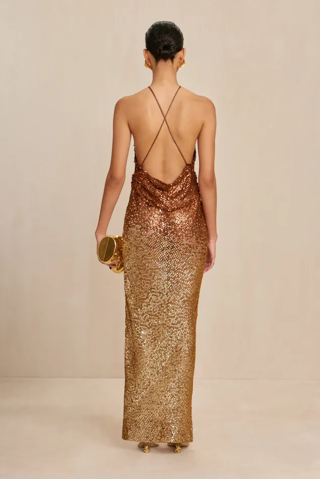 Women Cult Gaia Dresses SANTRO GOWN 8211 AFFOGATO OMBRE Women Cult Gaia Dresses SANTRO GOWN 8211 AFFOGATO OMBRE