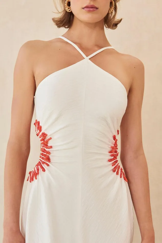 Women Cult Gaia Dresses SILVIA DRESS 8211 OFF WHITE