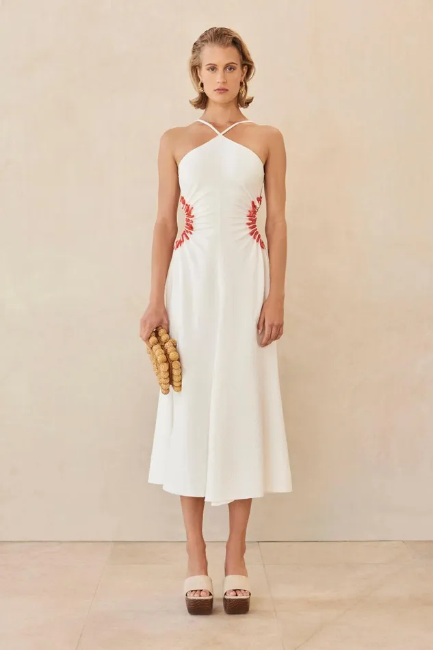 Women Cult Gaia Dresses SILVIA DRESS 8211 OFF WHITE Women Cult Gaia Dresses SILVIA DRESS 8211 OFF WHITE