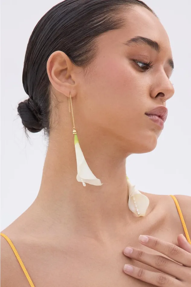 Women Cult Gaia Earrings CALLA EARRING 8211 WHITE Women Cult Gaia Earrings CALLA EARRING 8211 WHITE