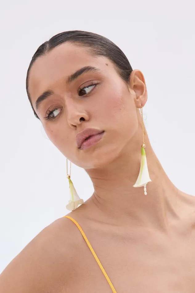 Women Cult Gaia Earrings CALLA EARRING 8211 WHITE Women Cult Gaia Earrings CALLA EARRING 8211 WHITE