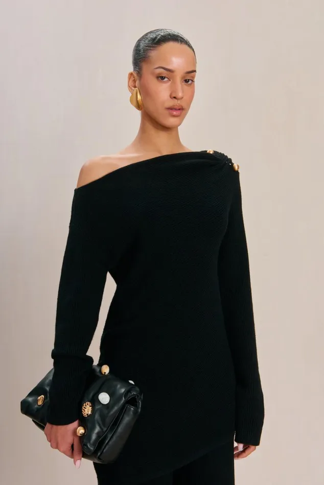 Women Cult Gaia Knits ELORY SWEATER 8211 BLACK Women Cult Gaia Knits ELORY SWEATER 8211 BLACK