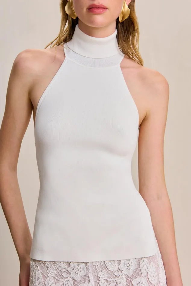 Women Cult Gaia Knits WAKE KNIT TOP 8211 OFF WHITE