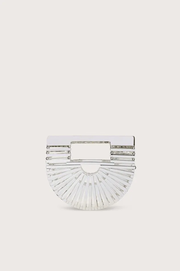 Women Cult Gaia Mini Bags GAIAS ARK NANO CROSSBODY BAG 8211 SHINY SILVER