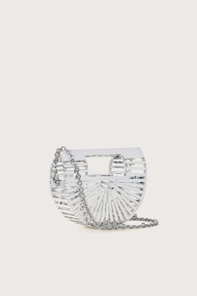 Women Cult Gaia Mini Bags GAIAS ARK NANO CROSSBODY BAG 8211 SHINY SILVER Women Cult Gaia Mini Bags GAIAS ARK NANO CROSSBODY BAG 8211 SHINY SILVER