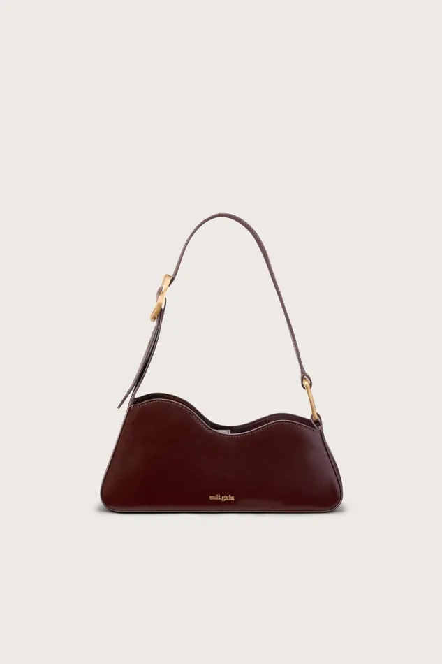 Women Cult Gaia Shoulder Bags MALVI SHOULDER BAG 8211 ESPRESSO