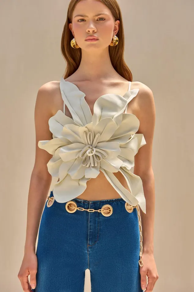 Women Cult Gaia Tops GABRIELA TOP 8211 OFF WHITE