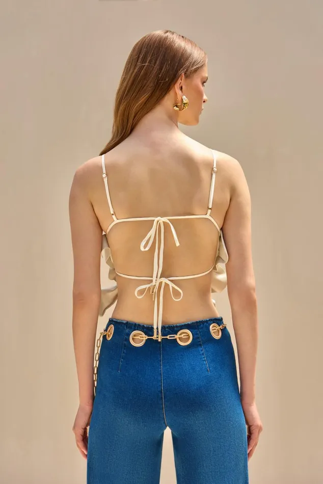Women Cult Gaia Tops GABRIELA TOP 8211 OFF WHITE