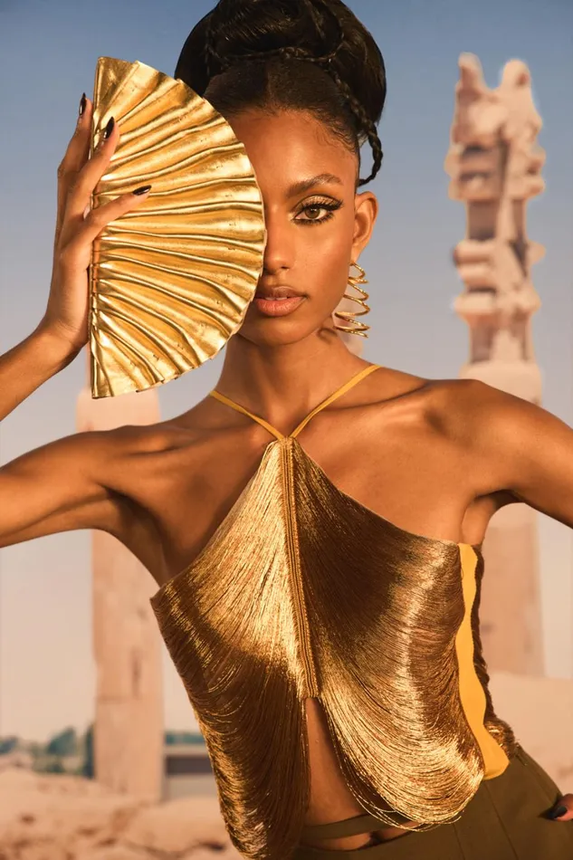 Women Cult Gaia Tops QUELLA TOP 8211 GOLD