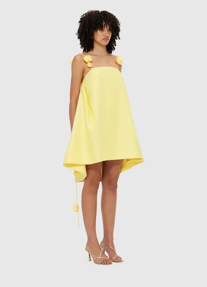 Women Dresses and Jumpsuits LEO LIN Fiona Rose Mini Dress 8211 Sorbet Yellow