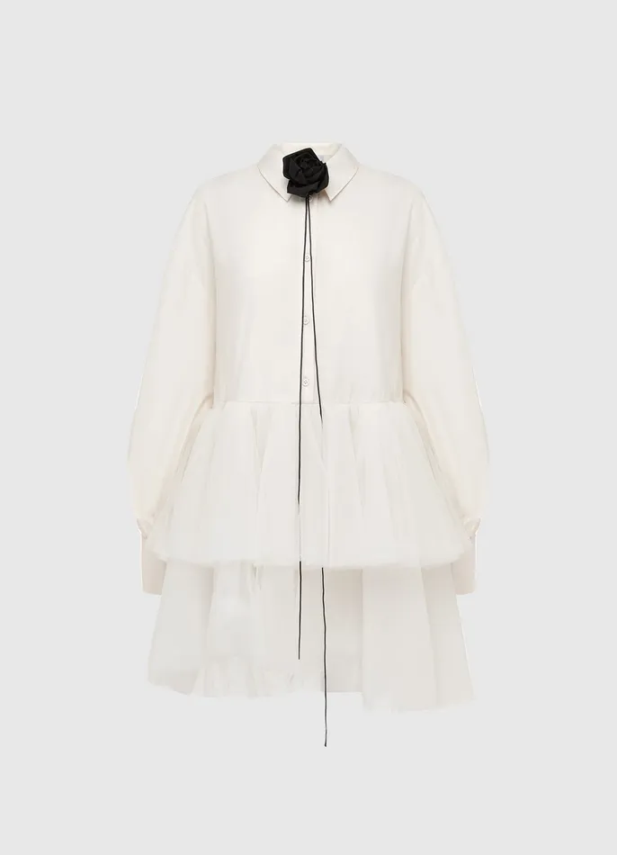 Women Dresses and Jumpsuits LEO LIN Ivy Tiered Mini Dress 8211 Vanilla