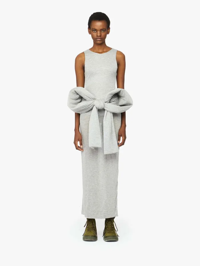 Women Dresses JW Anderson OVERSIZED BOW DRESS Light Grey Women Dresses JW Anderson OVERSIZED BOW DRESS Light Grey