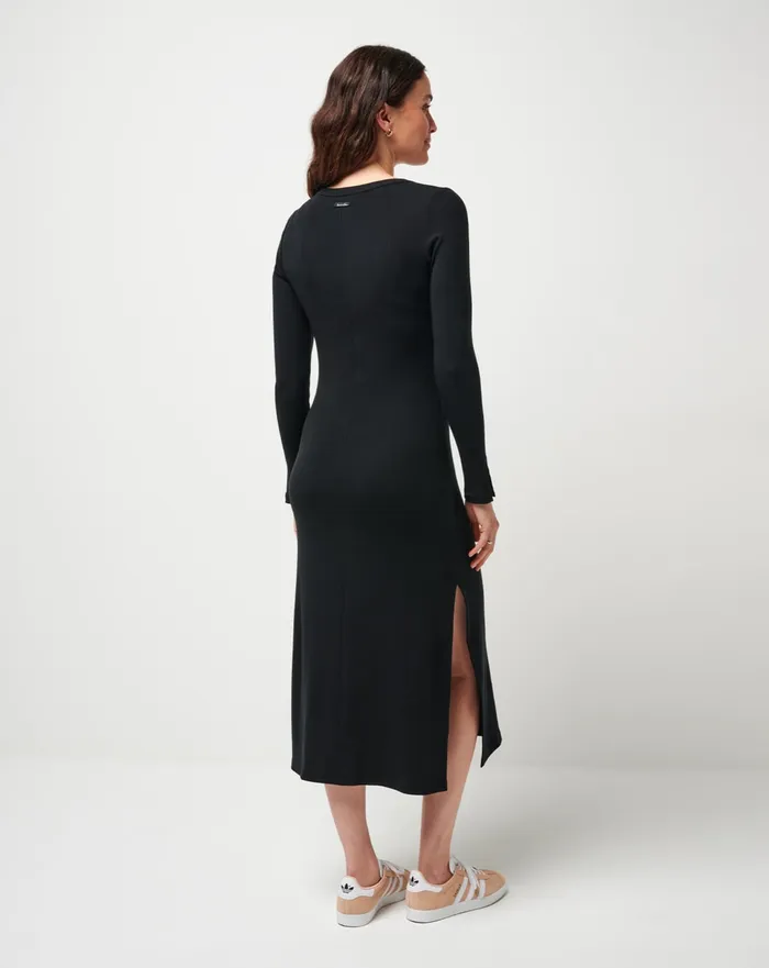 Women Dresses TravisMathew CLOUD RIB RETREAT DRESS Black
