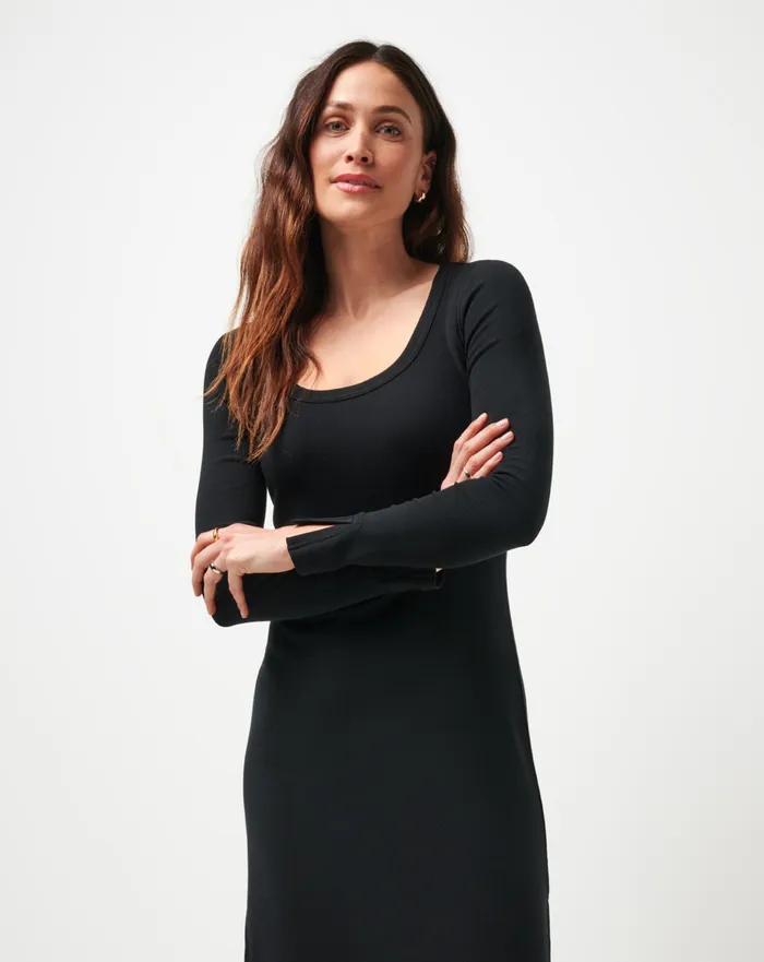 Women Dresses TravisMathew CLOUD RIB RETREAT DRESS Black