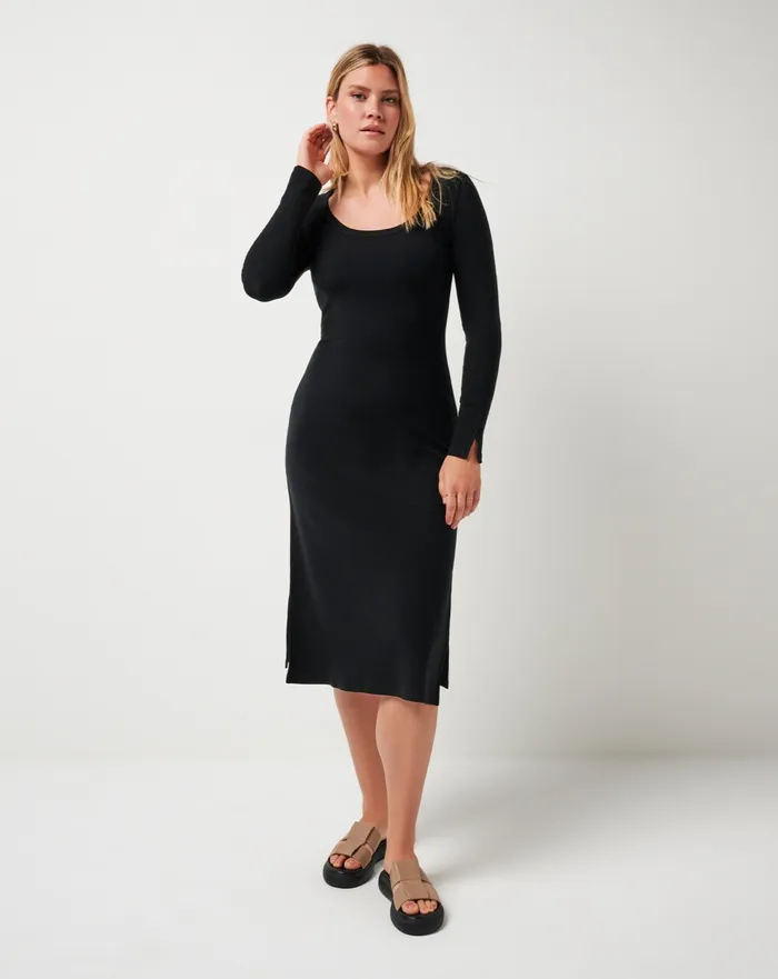 Women Dresses TravisMathew CLOUD RIB RETREAT DRESS Black