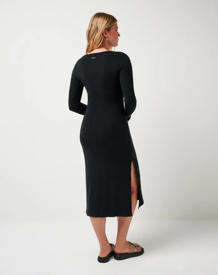 Women Dresses TravisMathew CLOUD RIB RETREAT DRESS Black