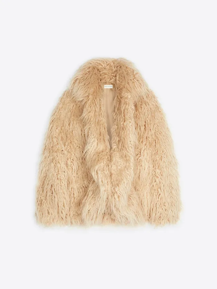 Women Dries Van Noten Coats and Jackets Faux Fur Jacket