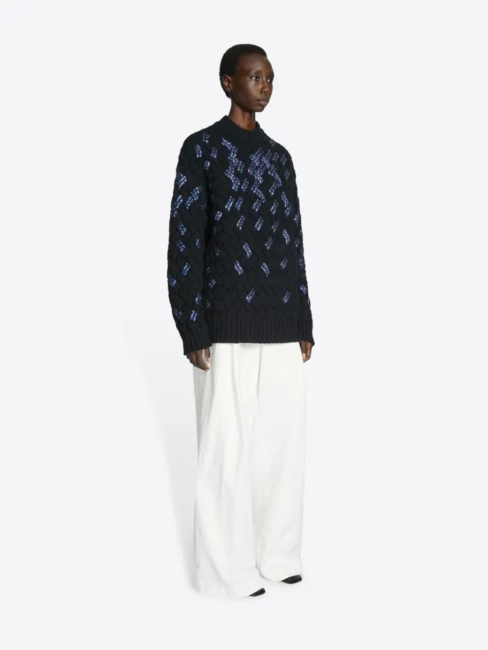 Women Dries Van Noten Knitwear Embellished Sweater