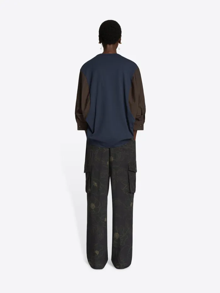 Women Dries Van Noten Pants Silk Workwear Pants