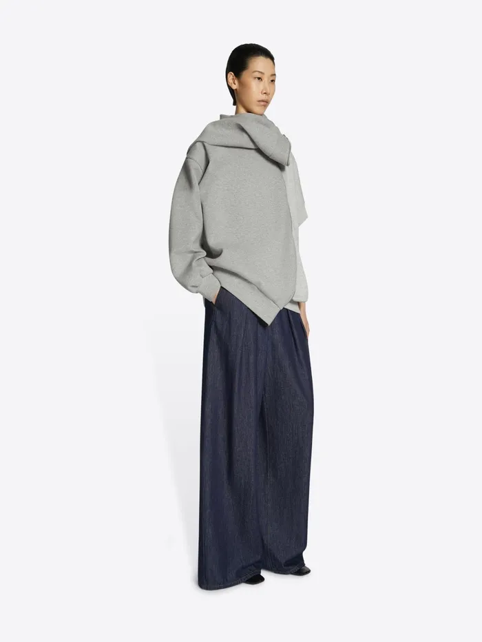 Women Dries Van Noten Pants Wide Pleated Jeans