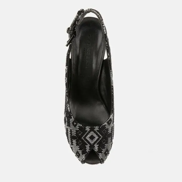 Women DYLAN Fabric Black Clergerie Wedges