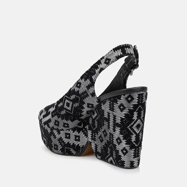Women DYLAN Fabric Black Clergerie Wedges