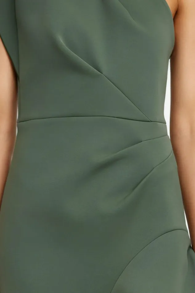 Women EDDINGTON MIDI DRESS Deep Olive Acler Midi Dresses