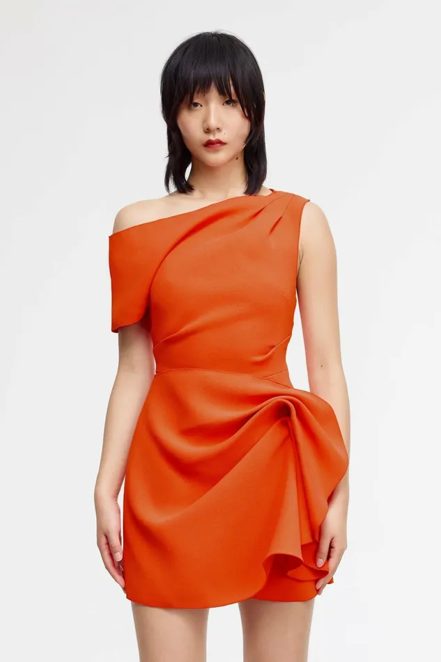 Women EDDINGTON MINI DRESS Apricot Acler Mini Dresses