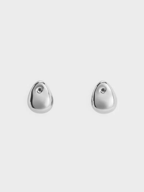 Women Eimear Teardrop Stud Earrings 8211 Silver CHARLES and KEITH Earrings