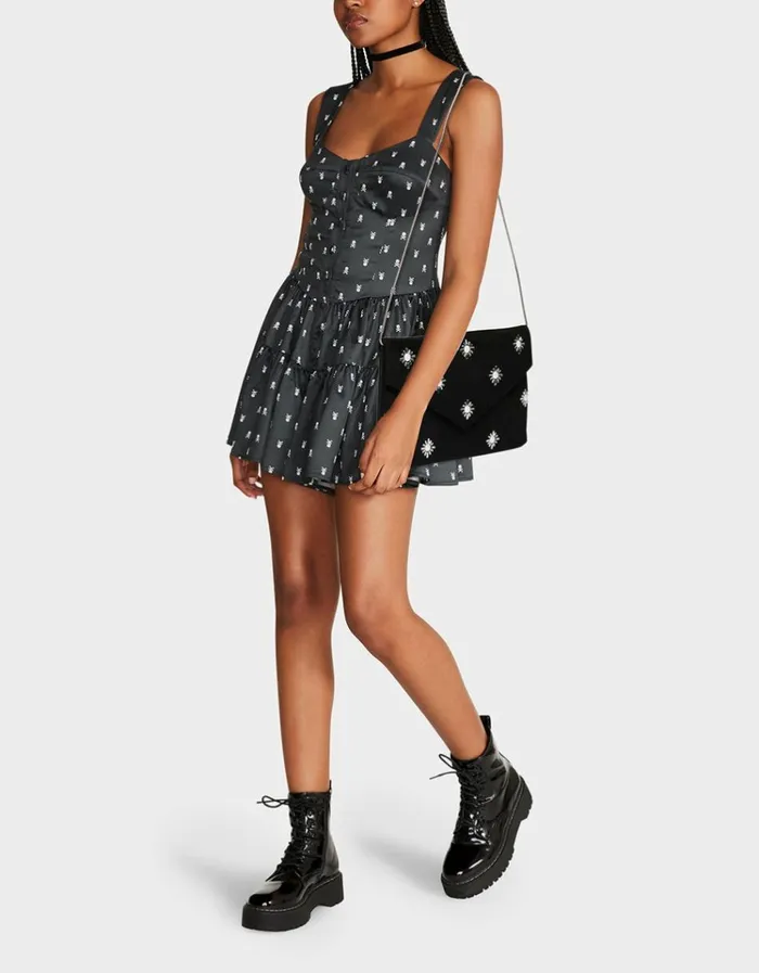 Women EMBELLISHED ENVELOPE CLUTCH BLACK Betsey Johnson Women EMBELLISHED ENVELOPE CLUTCH BLACK Betsey Johnson