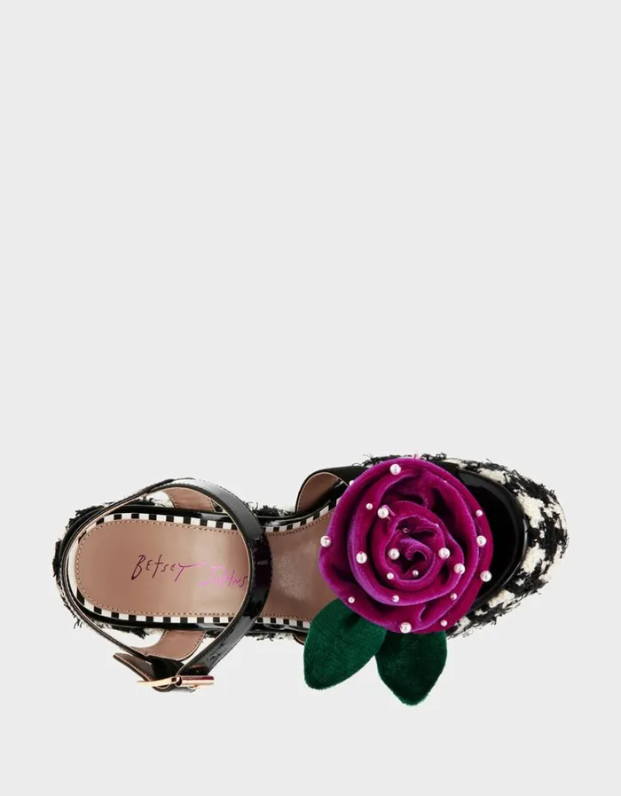Women EUGENE BLACKWHITE Black White Betsey Johnson Women EUGENE BLACKWHITE Black White Betsey Johnson