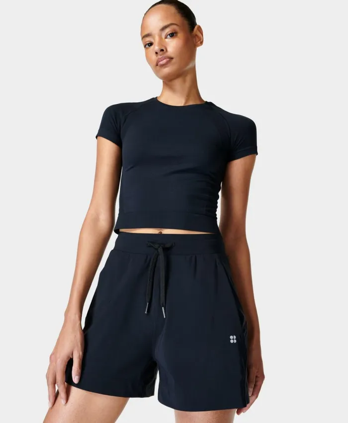Women Explorer Shorts Black Sweaty Betty Shorts Skirts