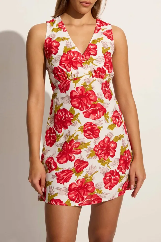 Women Faithfull The Brand Dresses Penne Mini Dress Isadora Floral Red 8211 Faithfull The Brand Women Faithfull The Brand Dresses Penne Mini Dress Isadora Floral Red 8211 Faithfull The Brand