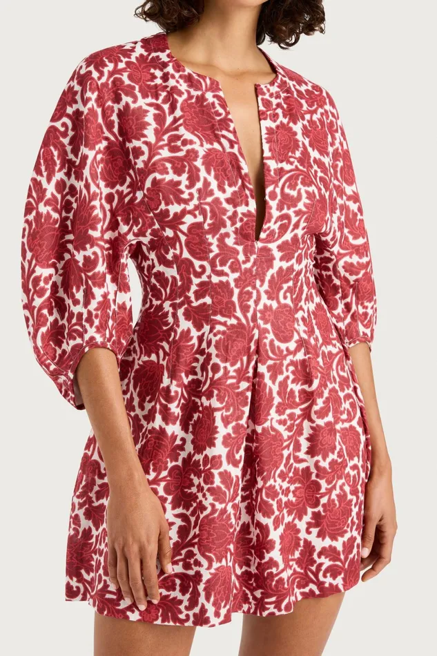 Women Faithfull The Brand Mini Dresses Soleil Mini Dress Heuchera Print
