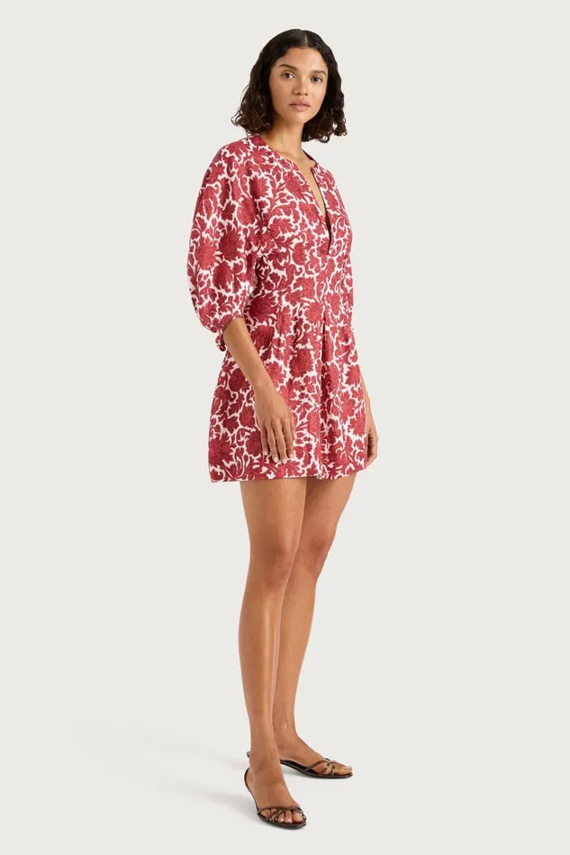 Women Faithfull The Brand Mini Dresses Soleil Mini Dress Heuchera Print