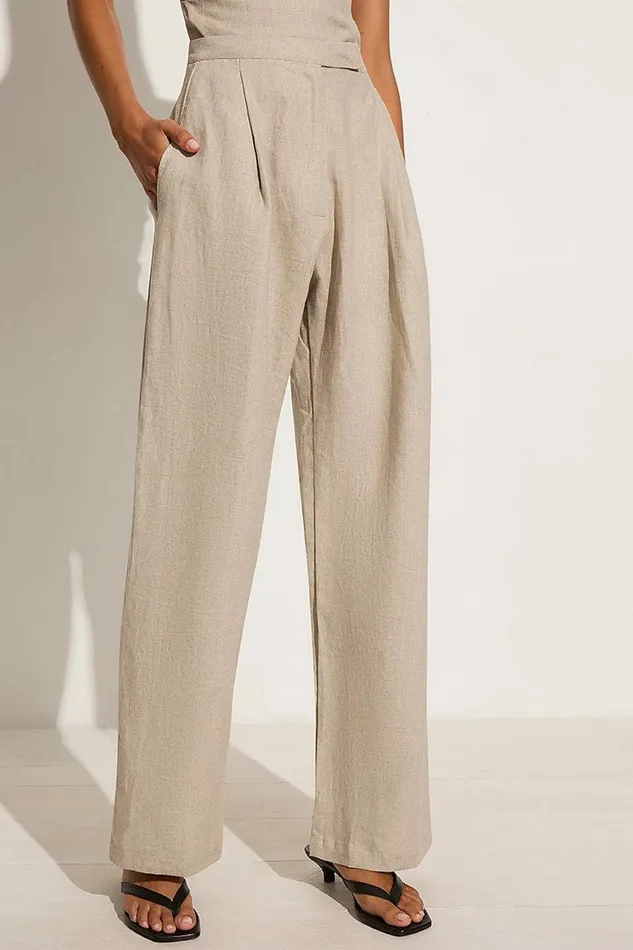 Women Faithfull The Brand Pants Cedros Pant Natural 8211 Faithfull The Brand