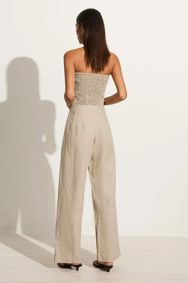 Women Faithfull The Brand Pants Cedros Pant Natural 8211 Faithfull The Brand