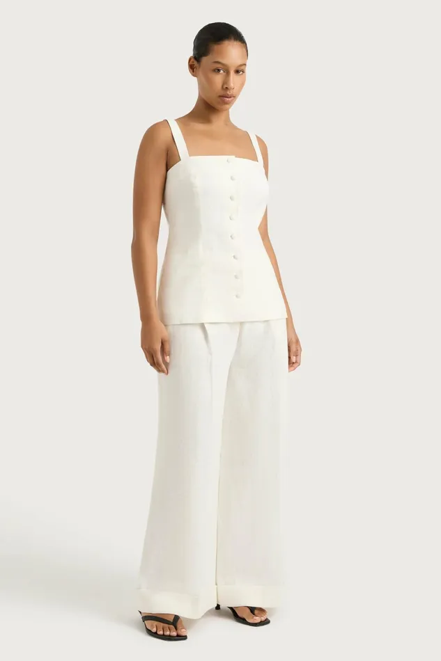 Women Faithfull The Brand Pants Clove Trouser White